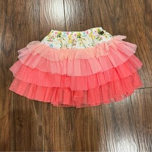 EUC Girls Matilda Jane Tiered Tulle Skirt